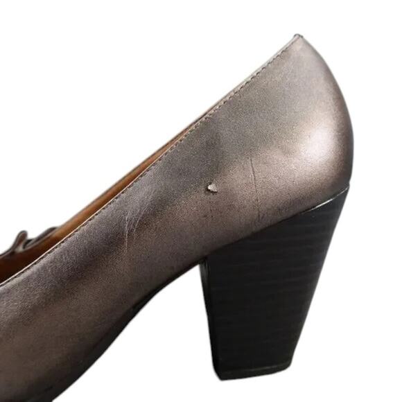 Sofft Shoes Womens 9 Eurosoft Loafer Pump Metallic Leather Classic Fashion Comfy - Picture 13 of 16
